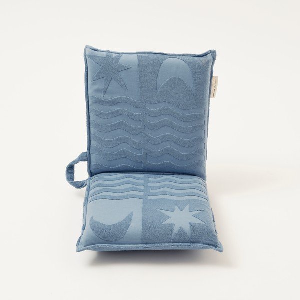 Zils pludmales krēsls Sunnylife Terry, 93 x 43 cm-image-4