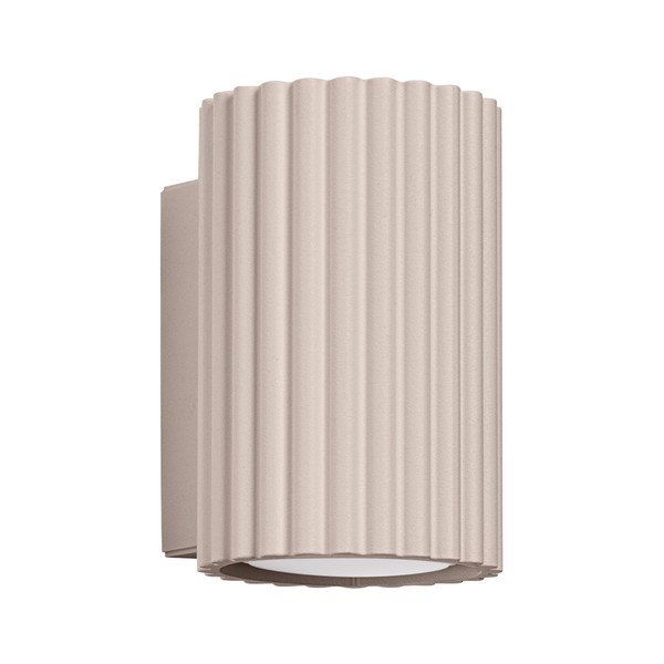 Pelēkbrūna metāla sienas lampa ø 6,5 cm Gleam – Sollux