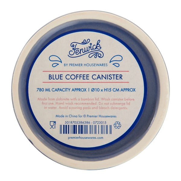 Zila kafijas kanna ar bambusa vāku Premier Housewares Fenwick-image-1