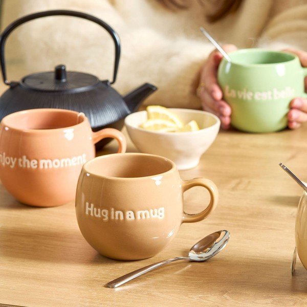 Brūna akmensmasas krūze 420 ml Muggies – Salt&Pepper-image-1