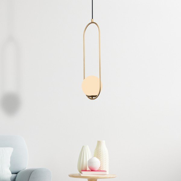 Piekarama lampa zelta krāsā Squid Lighting Arch, augstums 146 cm-image-2