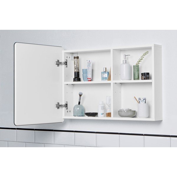 Balts piekarams/ar spoguli vannas istabas skapis 80x58 cm Color Bath – Tom Tailor-image-1
