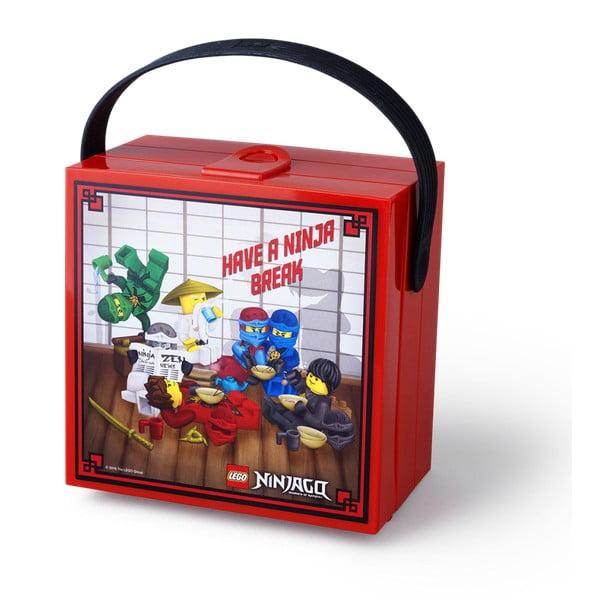 Sarkana uzglabāšanas kaste ar LEGO® Ninjago rokturi