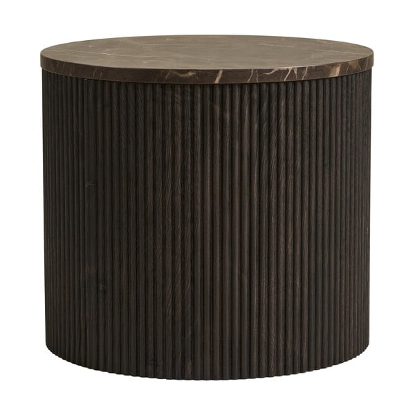 Apaļš sānu galdiņš ar marmora imitācijas galda virsmu ø 45 cm Rota – House Nordic-image-3