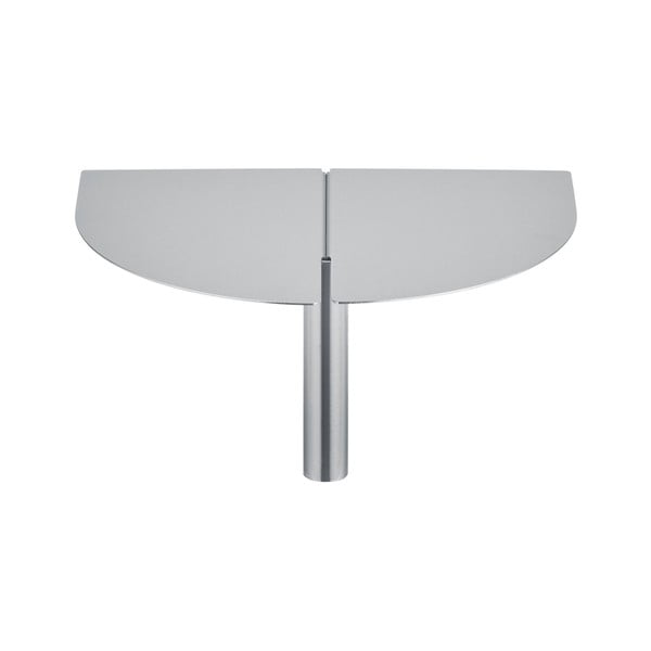 Matētas sudraba krāsas sienas plaukts no nerūsējošā tērauda 30 cm Oru – Blomus