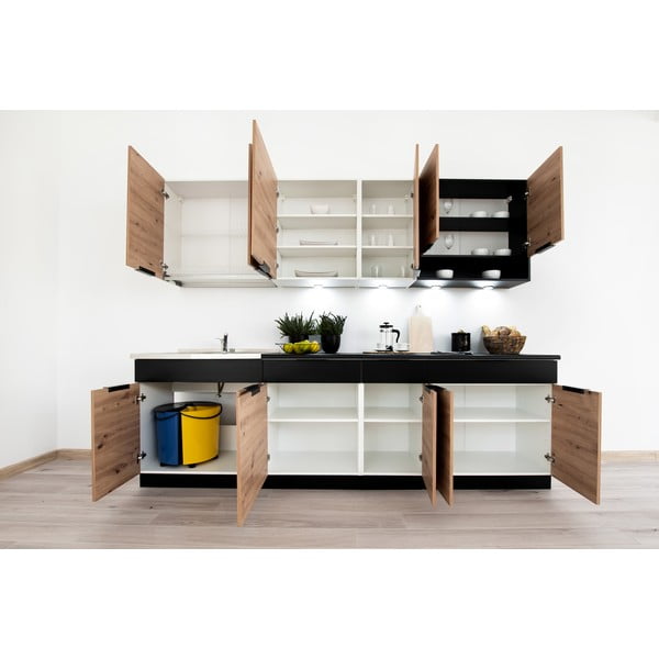 I veida virtuves iekārta bez darba virsmas (ar iekļautu montāžu) 260 cm Kian – STOLKAR-image-4