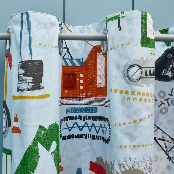 Zili bērnu aizkari (2 gab.) 168x183 cm Digger Dreams – Catherine Lansfield-image-3