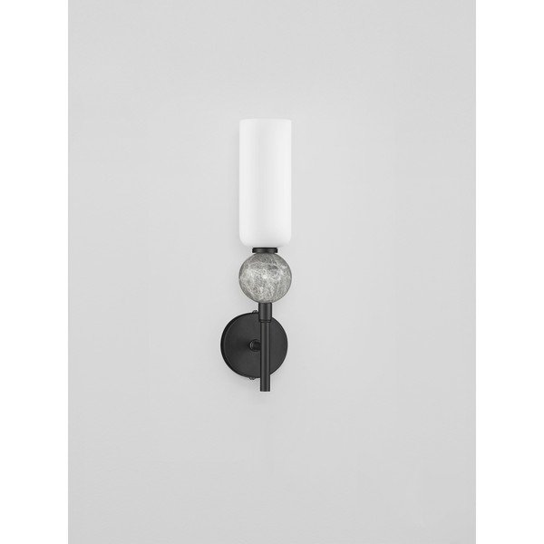 Matēti melna akmens sienas lampa Filomena – Nova Luce-image-4