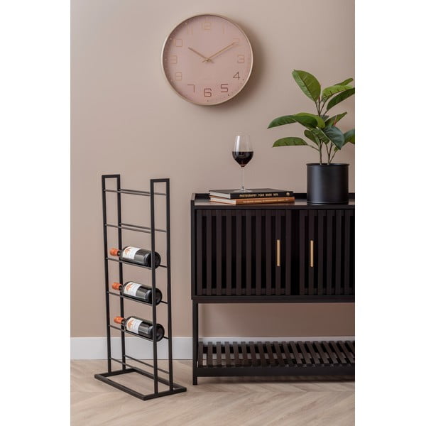 Melns metāla vīna plaukts pudeļu skaits 5 38x84,5x20 cm Single Floor – PT LIVING-image-4