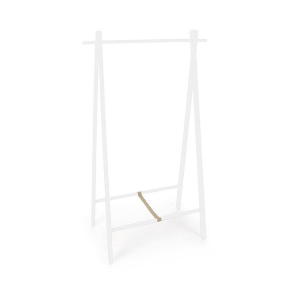 Balts bērza masīvkoka drēbju pakaramais statīvs 91x151x50 cm Daiki – Yes Everyday