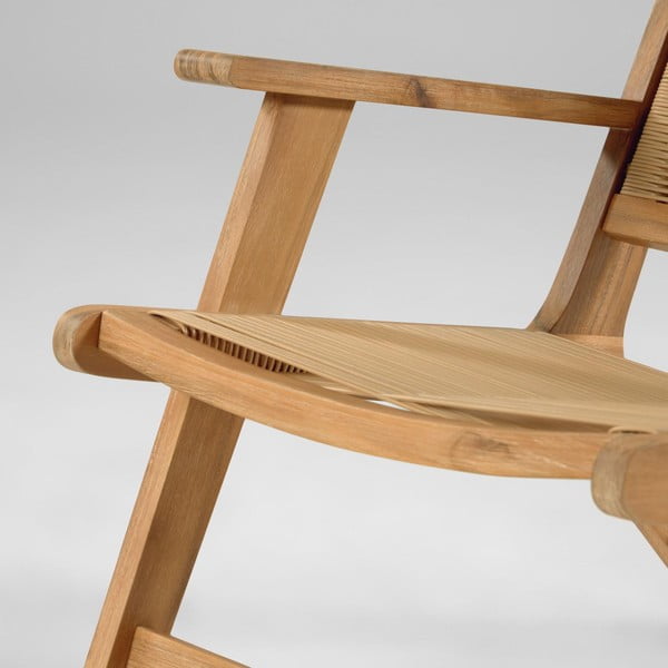 Dārza saliekams atpūtas krēsls no akācijas koka Kave Home Geralda-image-1