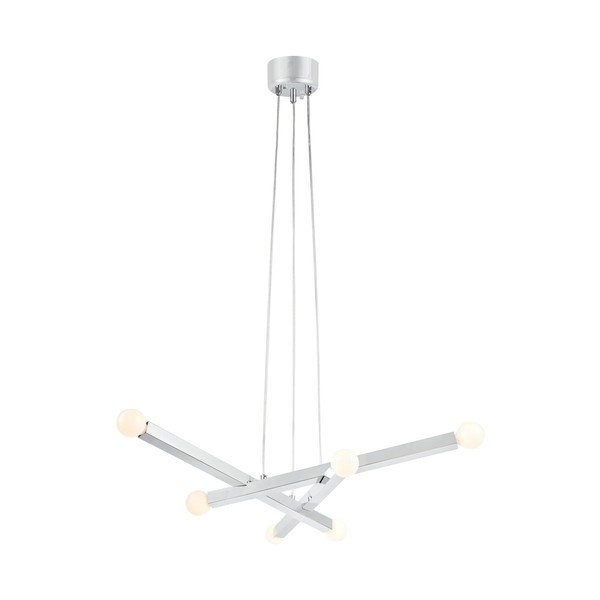 Sudraba krāsas metāla piekaramā lampa Stack – Markslöjd