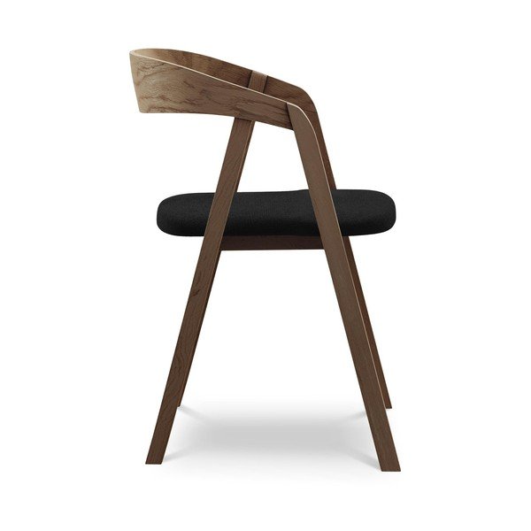 Melns masīvkoka ēdamistabas krēsls Erika – Makamii-image-2