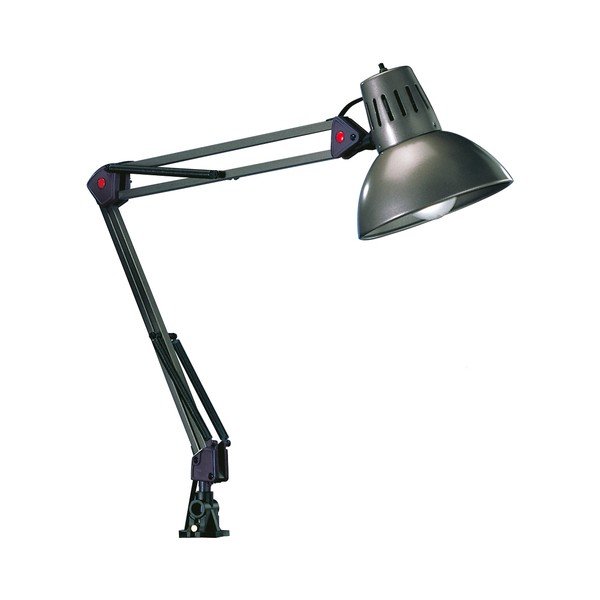 Sudraba krāsas galda lampa ar saliekamu konstrukciju/ar klipsi (augstums 73,5 cm) Tajo – Trio-image-3