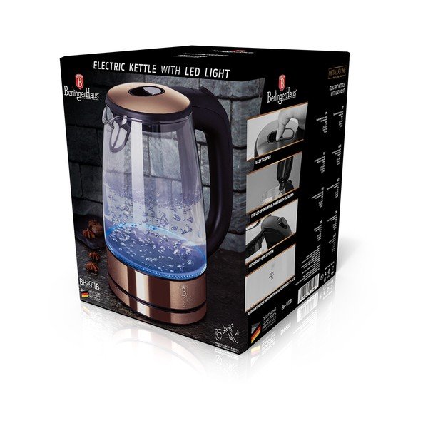 Tējkanna 1,7 l Rosegold Metallic Line – BerlingerHaus-image-3