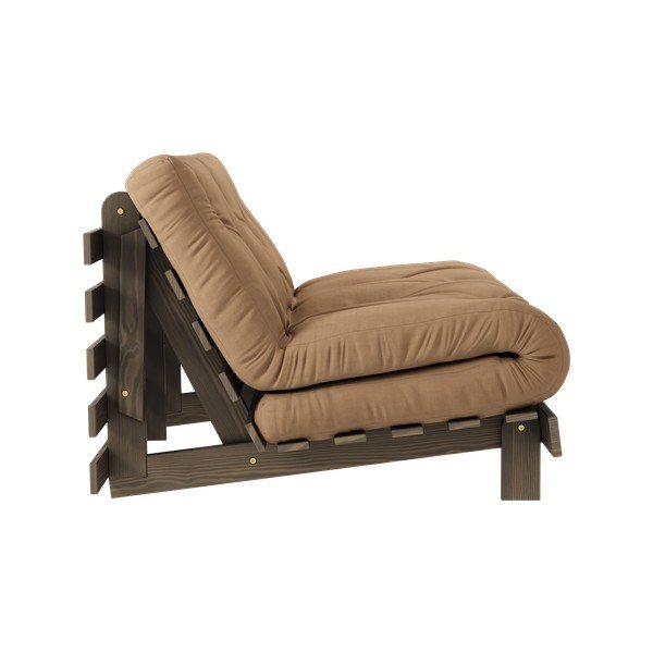 Gaiši brūns izvelkamais dīvāns 140 cm Roots – Karup Design-image-4