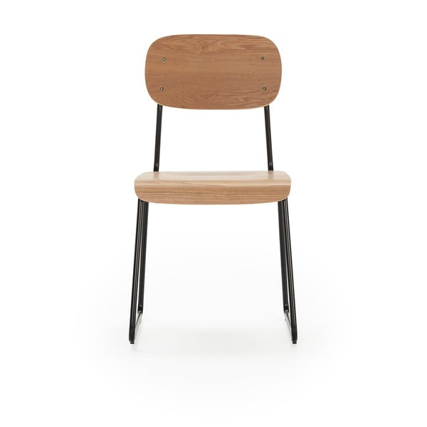 Dabīga toņa pusdienu krēsli ar oškoka imitāciju (2 gab.) Aira – Marckeric-image-2