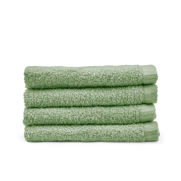 Zaļi ātri žūstoši/frotē kokvilnas dvieļi (4 gab.) 30x30 cm Quick Dry – Catherine Lansfield
