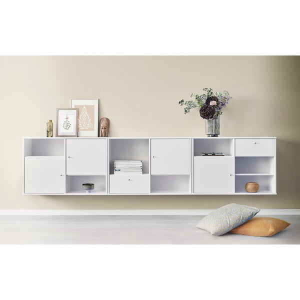 Balts piekarināms grāmatplaukts 89x61 cm Mistral – Hammel Furniture-image-1