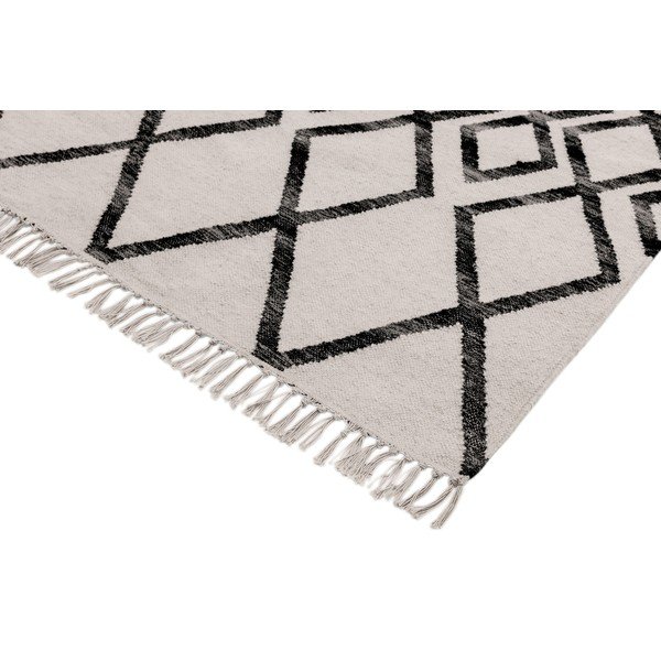 Bēšs un melns paklājs Asiatic Carpets Hackney Diamond, 120 x 170 cm-image-1