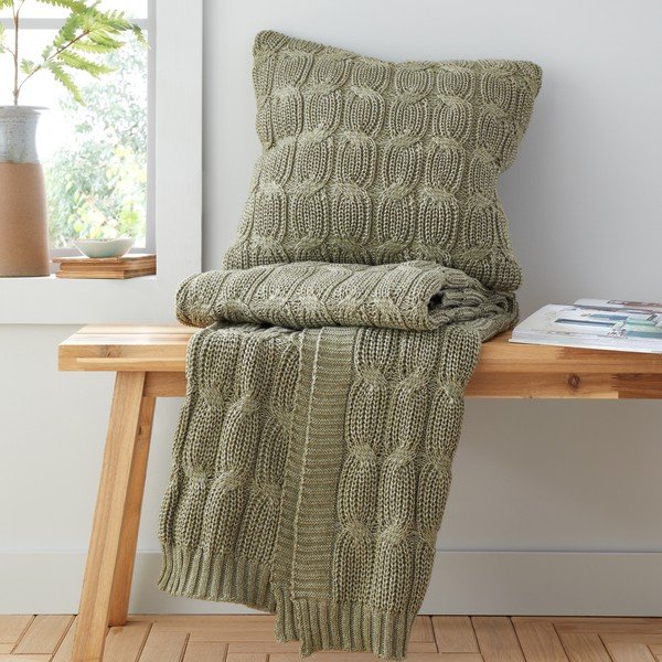 Spilvendrāna 45x45 cm Chunky Marl Knit – Catherine Lansfield-image-3