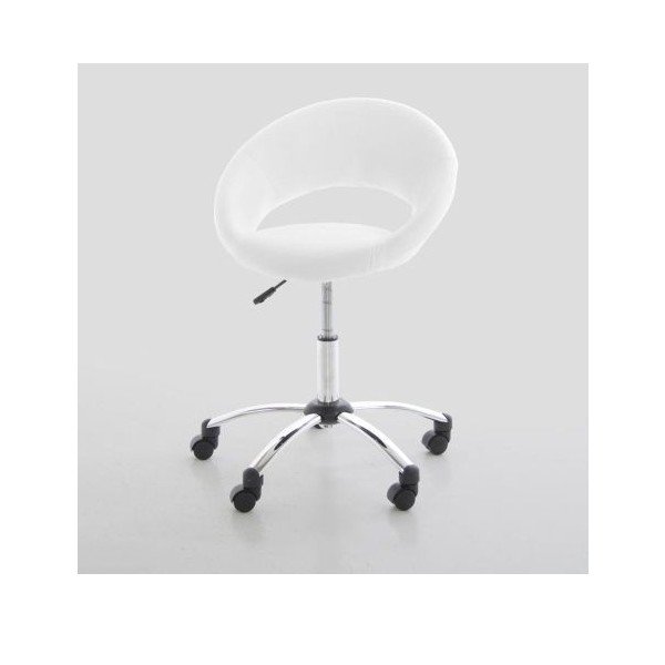 Balts biroja krēsls Actona Plump Büro