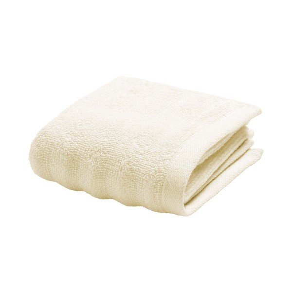 Krēmkrāsas frotē kokvilnas dvielis 30x50 cm Maya – douceur d'intérieur