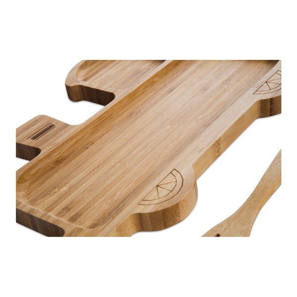 Bērnu trauku komplekts vilciena formā un galda piederumi no bambusa koka Bambum-image-2