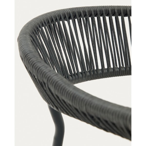 Pelēki mākslīgās rotangpalmas pusdienu krēsli (4 gab.) Futadera – Kave Home-image-3