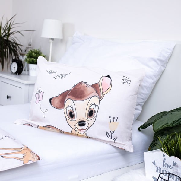Kokvilnas bērnu gultas veļa 100x135 cm  Bambi "Beige" – Jerry Fabrics-image-3