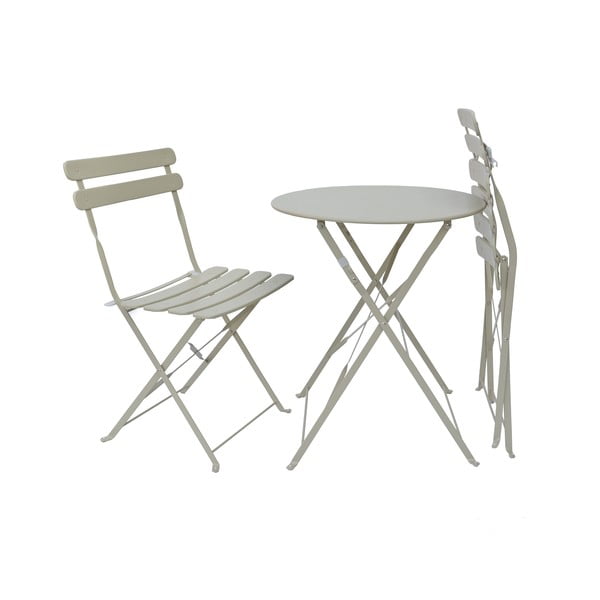 Bēšs dārza ēdamistabas komplekts 2 personām Bistro – Rojaplast-image-3