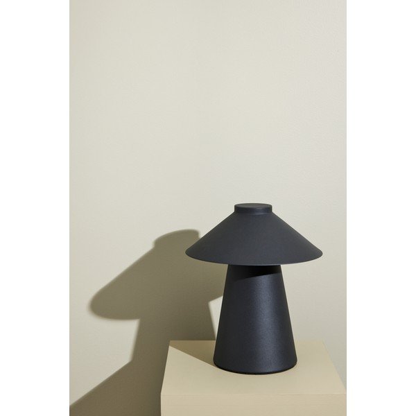 Melna metāla galda lampa Chipper - Hübsch-image-2