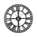 Melns sienas pulkstenis Greece, ø 50 cm