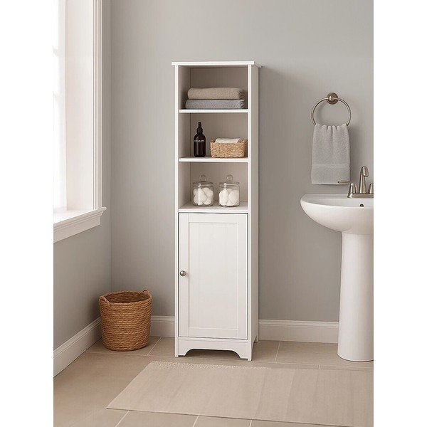 Balts skapītis 40x160x38 cm Portern – Premier Housewares-image-2