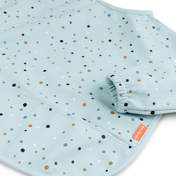 Zils bērnu priekšautiņš ar piedurknēm Done by Deer Happy Dots-image-1