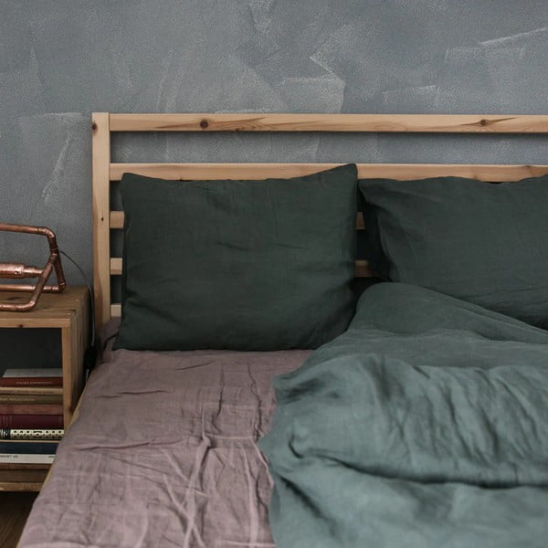 Rozā/brūns lina palags 180x260 cm Ashes of Roses – Linen Tales-image-1