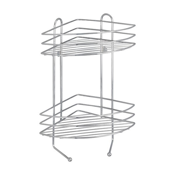 Divlīmeņu hromēts stūra sienas plaukts Wenko Exclusive-image-3