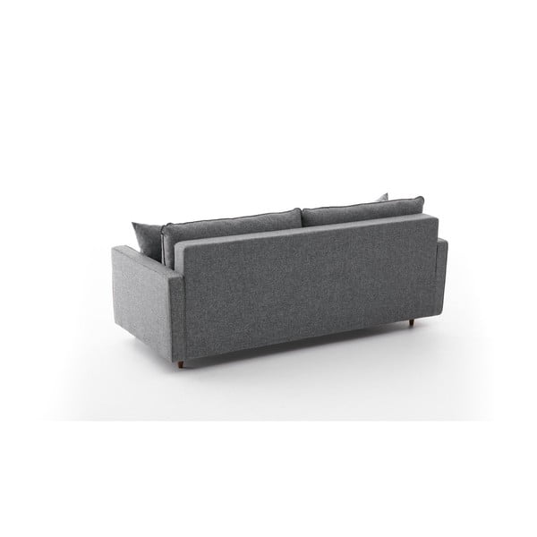 Tumši pelēks izvelkamais dīvāns 210 cm Eva – Balcab Home-image-4