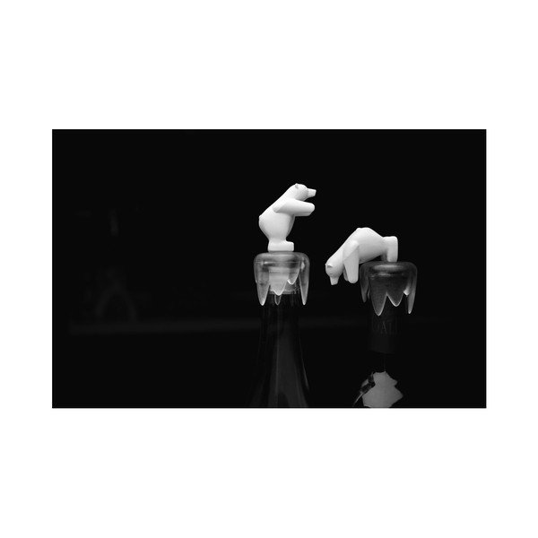 Vīna korķis polārlāča formā Qualy&CO Bottoms Up Bear-image-1