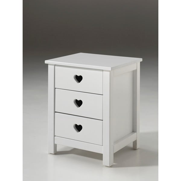 Balts bērnu naktsgaldiņš Vipack Amori-image-2