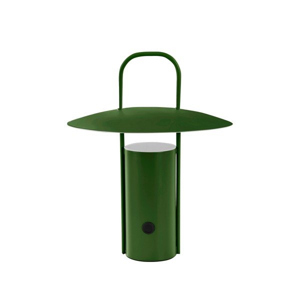 Zaļa metāla LED galda lampa ar regulējamu spilgtumu (augstums 24 cm) Venna – Jotex