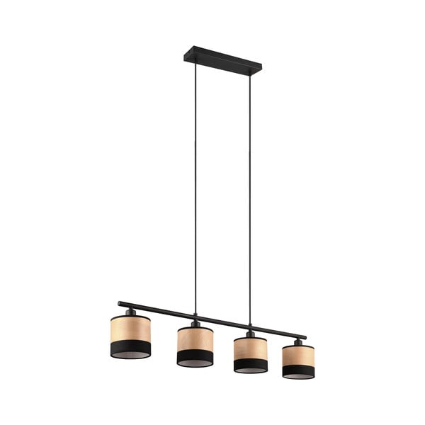 Melna/dabīga toņa piekaramā lampa Bolzano – Reality-image-3