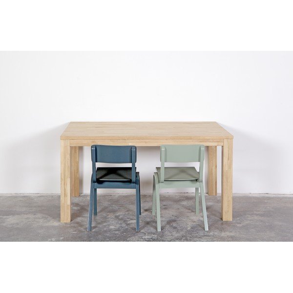 Koka ēdamgalds WOOOD Largo neapstrādāts, 85 x 150 cm-image-1