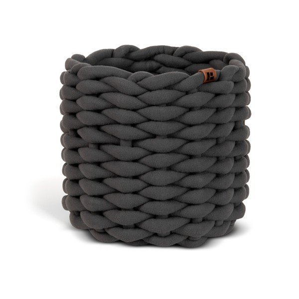 Tekstila uzglabāšanas grozs ø 21x17 cm Peach Skin Round S – Bigso