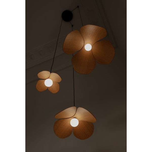 Dabīga toņa ozola masīvkoka abažūrs ø 28 cm Forget Me Not – UMAGE-image-3