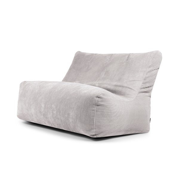 Gaiši pelēks velveta sēžammaiss Sofa Seat Lounge – SLOWDOWN