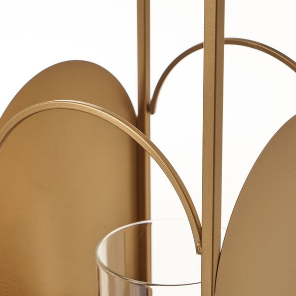 Metāla laterna zelta krāsā Casa Selección, augstums 35 cm-image-2