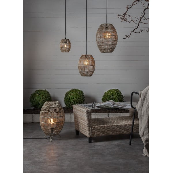 Bēšs abažūrs ø 30 cm Linde – Star Trading-image-4