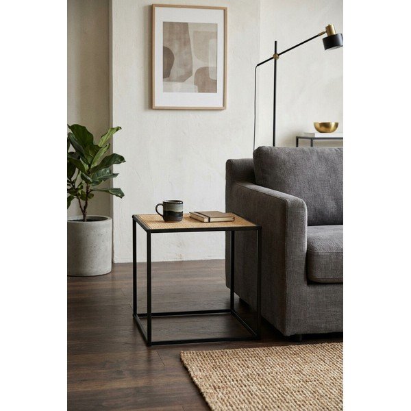 Rotangpalmas sānu galdiņš 44x44 cm Depok – Premier Housewares-image-1