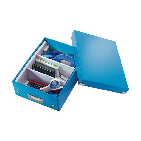 Zila kaste ar organizatoru Leitz Click&Store, garums 28 cm-image-3